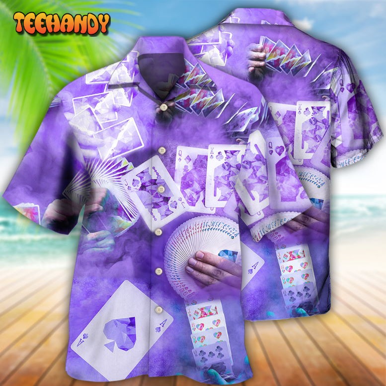 Gambling Purple Style Hawaiian Shirt