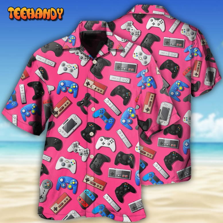 Game A Pink Video Game So Fun Hawaiian Shirt