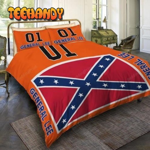 General Lee The Dukes Of Hazzard Dodge Charger 3d Duvet Cover Bedding Set