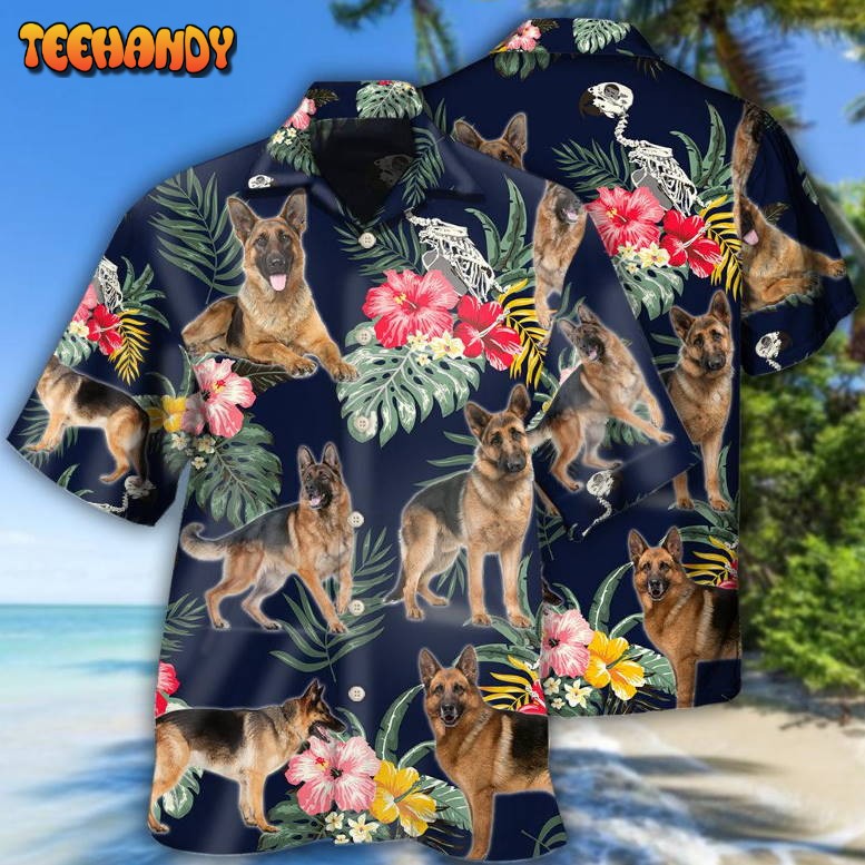 German Shepherd Tropical Floral Lover Hawaiian Shirt