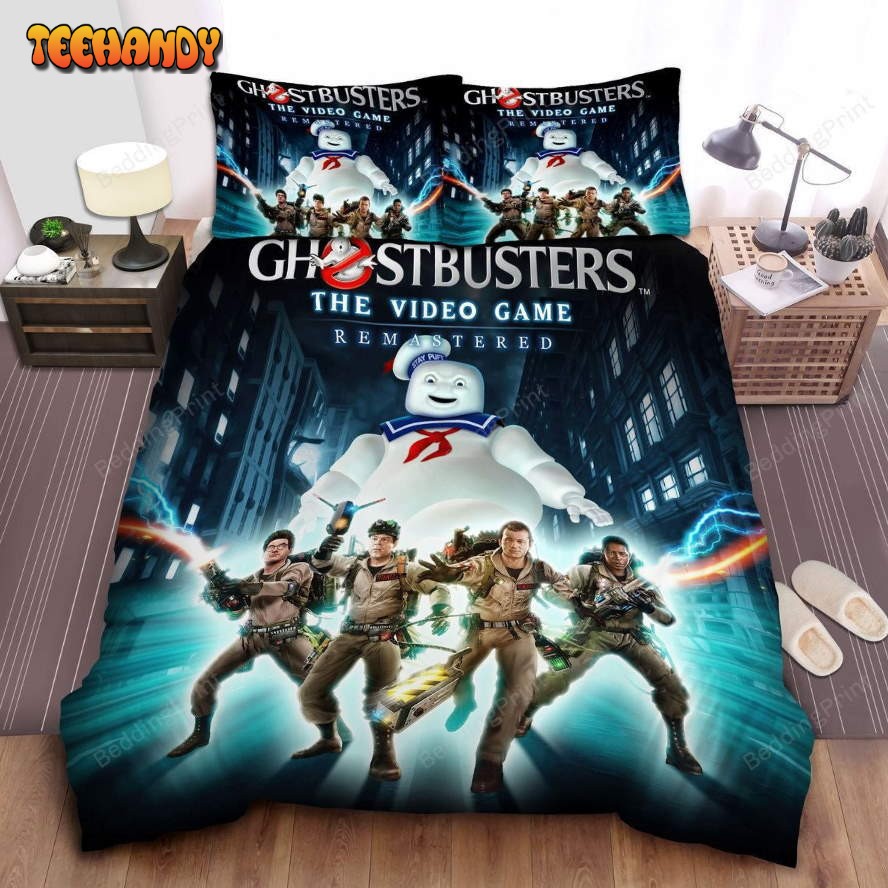 Ghostbusters The Video Game Remastered Poster Duvet Cover Bedding Sets