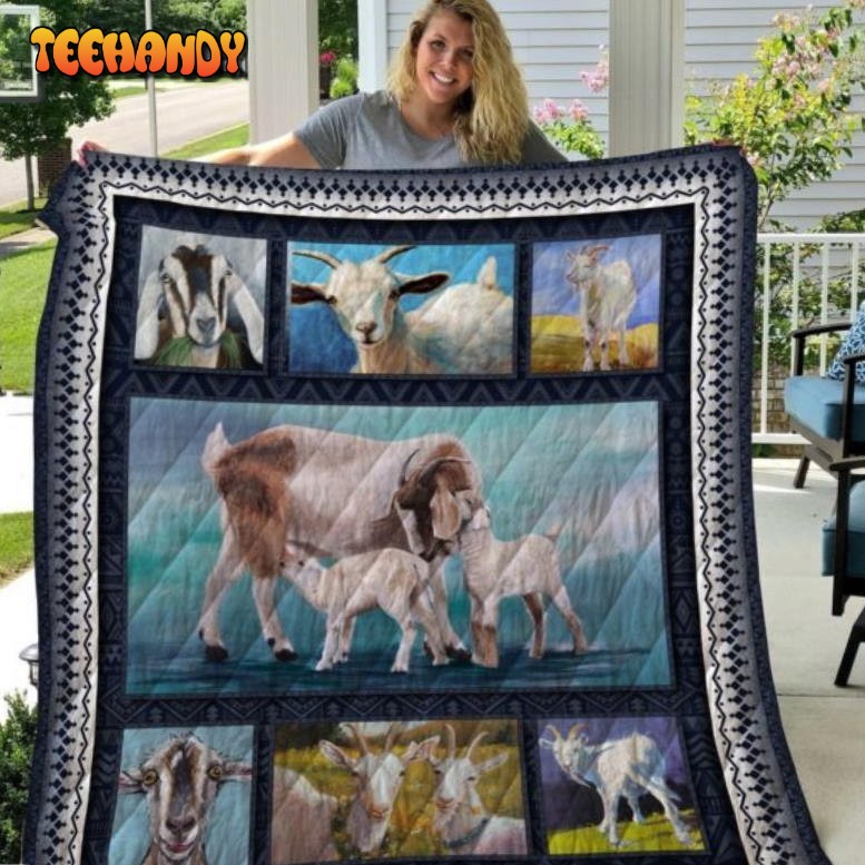 Goat 3D Customized Quilt Blanket