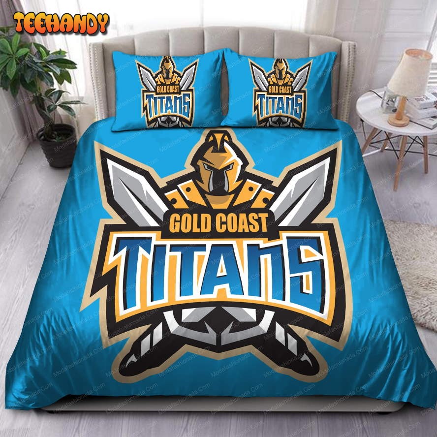 Gold Coast Titans Logo 2007 Bedding Sets