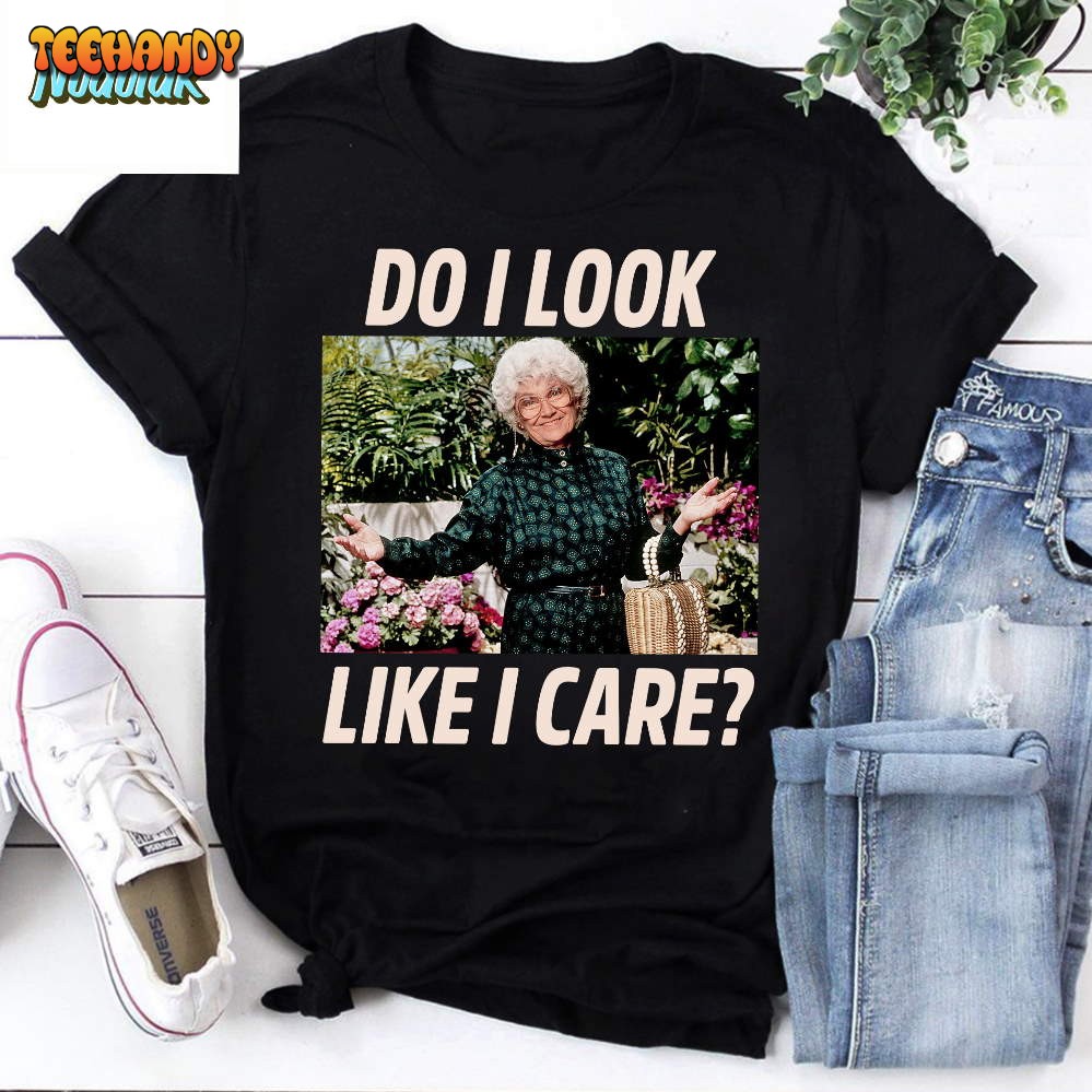 Golden Girls Do I Look Like I Care Raglan Baseball Vintage T-Shirt