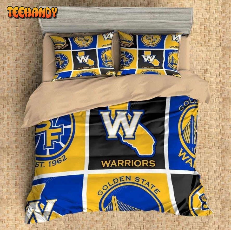 Golden State Warriors Duvet Cover Bedding Set