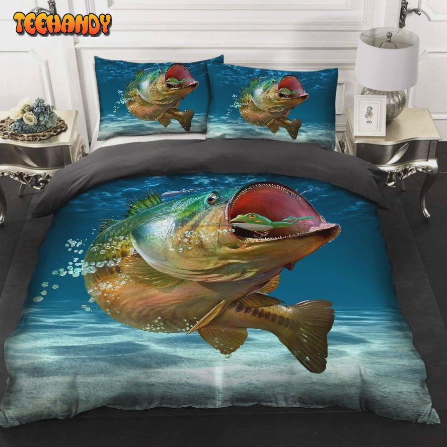 Gone Fishing Bedding Set Duvet Cover and Pillow Cases