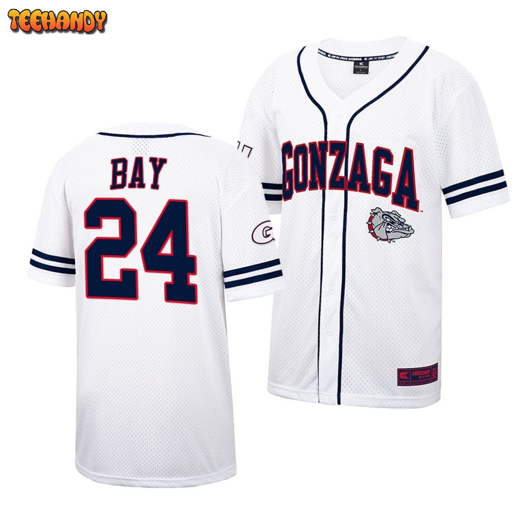 Gonzaga Bulldogs Jason Bay College Baseball Jersey White