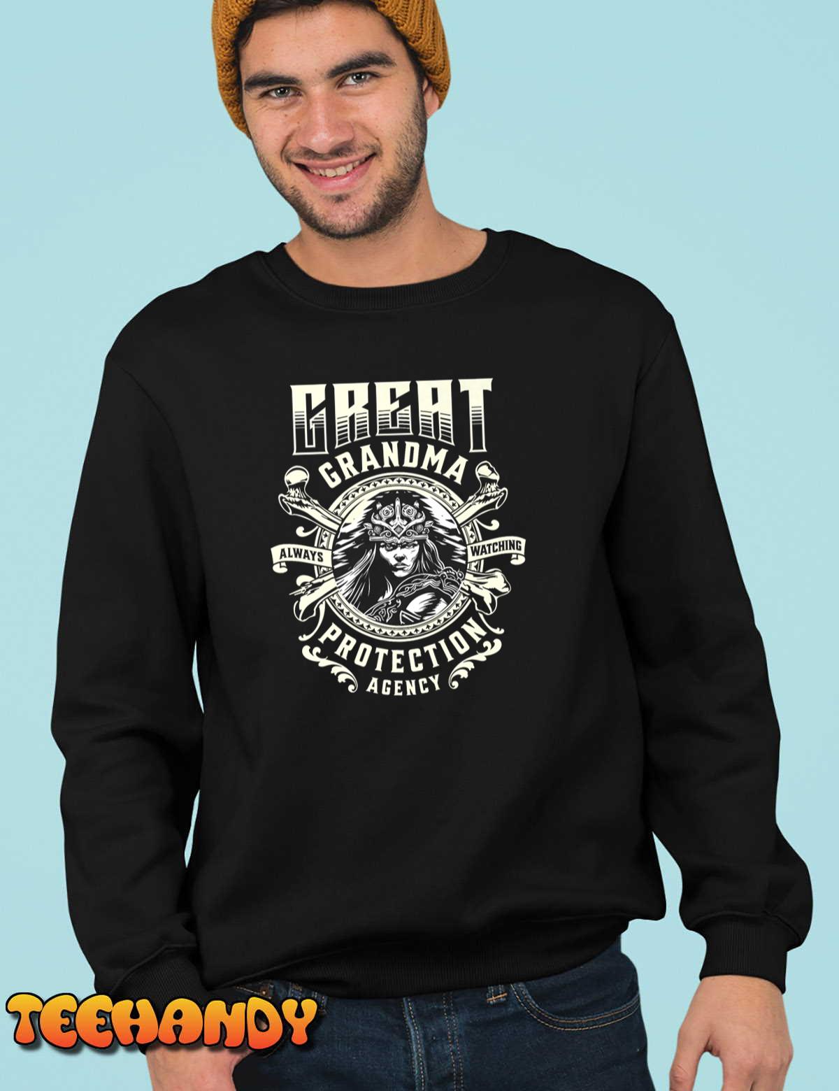 Great Grandma Protection Agency Always Watching Premium T-Shirt