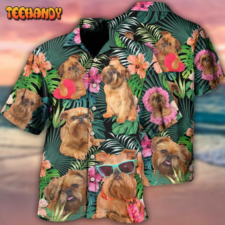 Griffon Brussels Dog Tropical Style Dog Lover Hawaiian Shirt