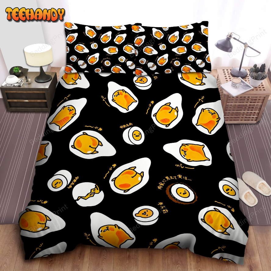 Gudetama In Different Egg Shapes Duvet Cover Bedding Sets