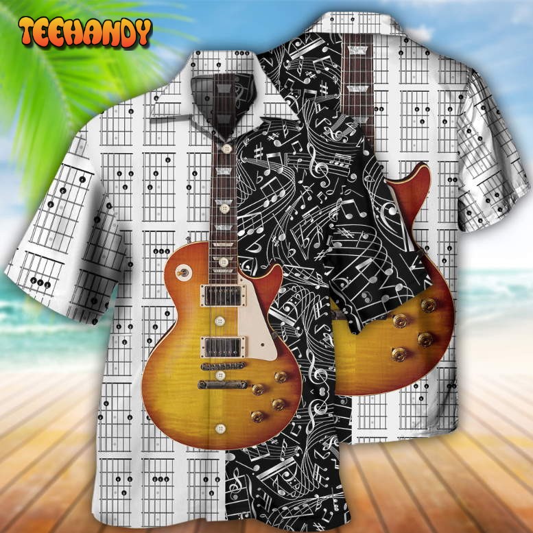 Guitar Bass Guitar Musician Hawaiian Shirt