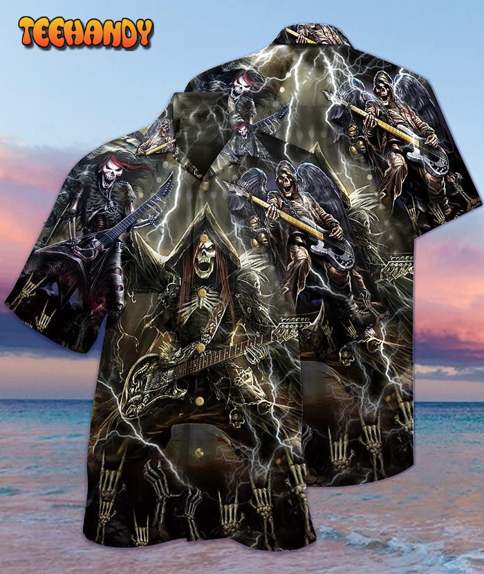 Guitar Music Get High With Music Dark Style Hawaiian Shirt