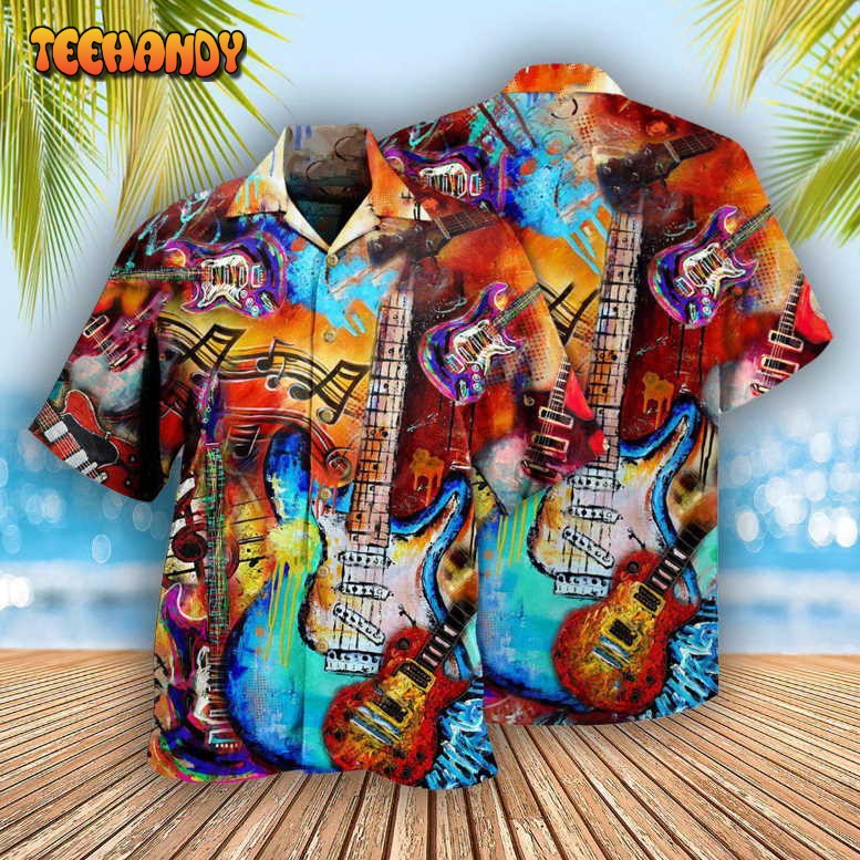 Guitar Music Guitar Go Where Hawaiian Shirt