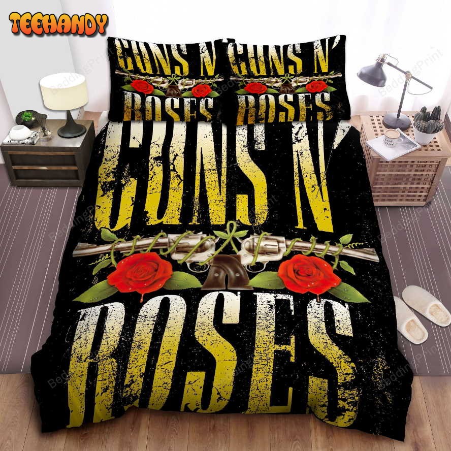 Guns N’ Roses 80’s Music Logo Duvet Cover Bedding Sets