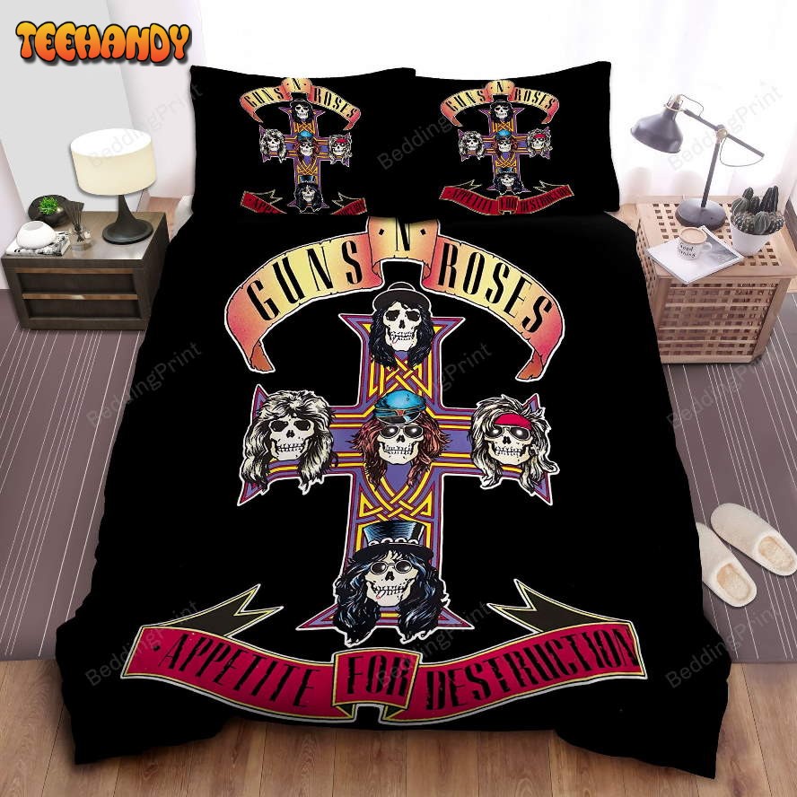 Guns N’ Roses Appetite For Destruction Duvet Cover Bedding Sets