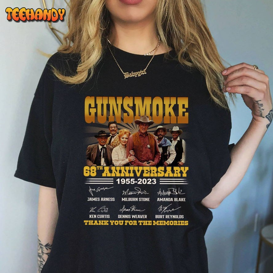 Gunsmoke Movie Shirt Gunsmoke 68th Anniversary Thank You For The Memories Shirt