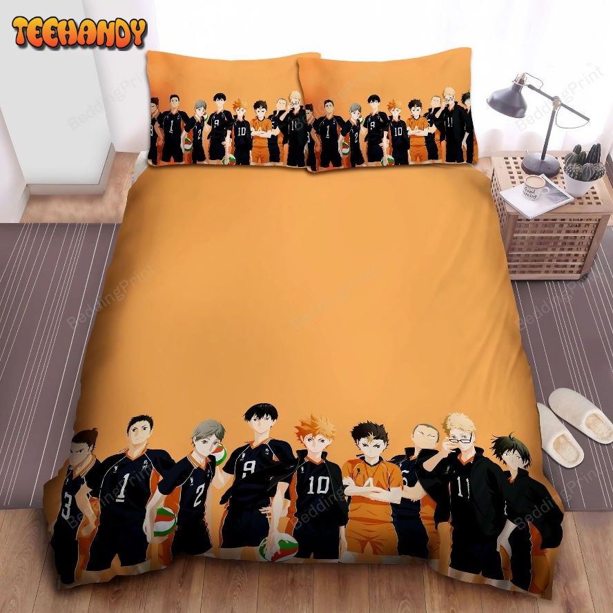 Haikyu! Karasuno Volleyball Team Illustration Bedding Sets