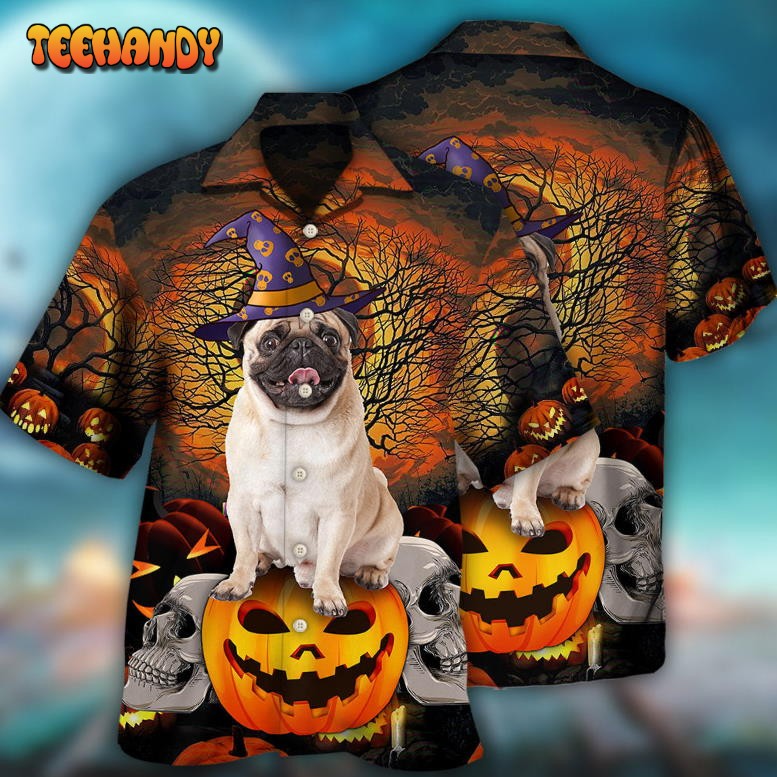 Halloween Pug My Lovely Dog Hawaiian Shirt