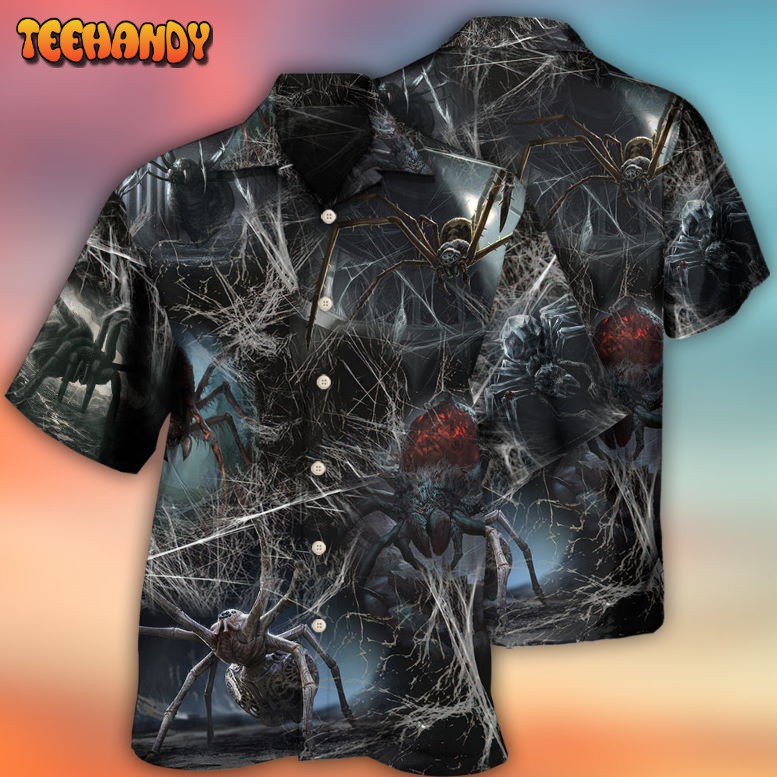 Halloween Spider Dark Scary Hawaiian Shirt