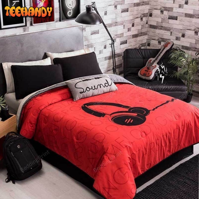 Headphones Duvet Cover Bedding Sets