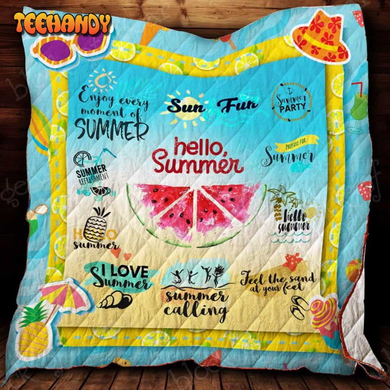 Hello Summer 3D Quilt Blanket