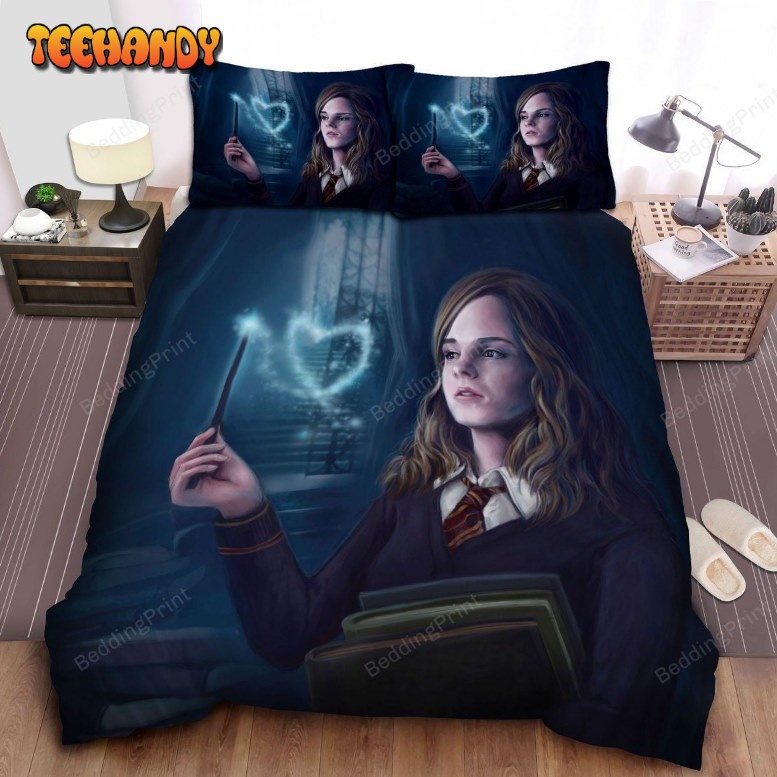 Hermione Creating Heart With Her Wand Painting Bedding Sets