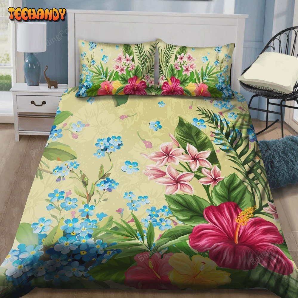 Hibiscus Flower Bed Sheets Duvet Cover Bedding Sets