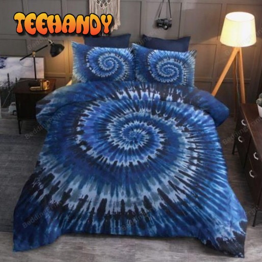 Hippie Blue Tie Dye Duvet Cover Bedding Set