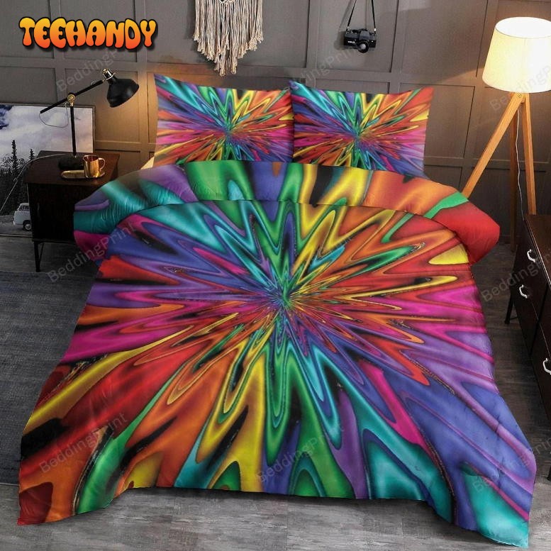 Hippie Tie Dye Duvet Cover Bedding Set