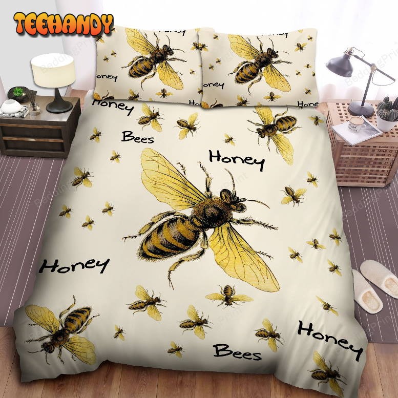 Honey Bee Bed Sheets Duvet Cover Bedding Sets