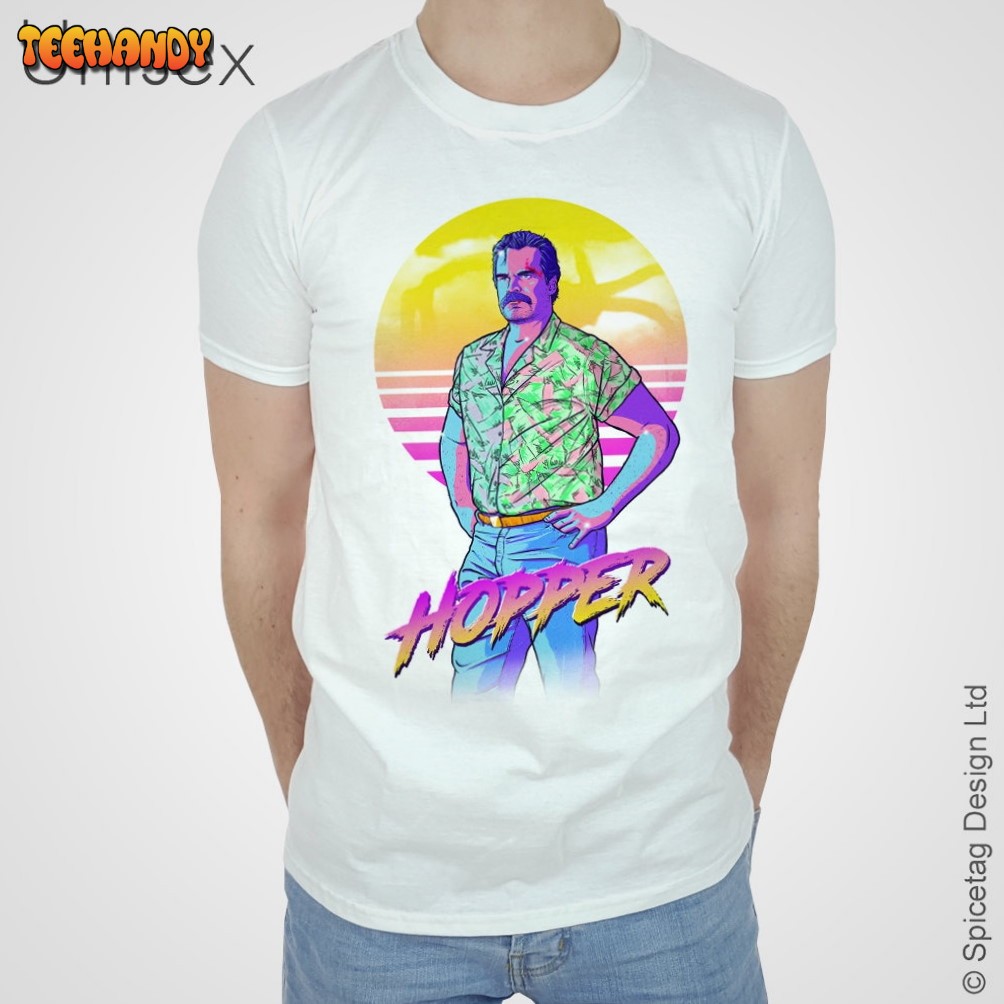 Hopper T-shirt Retro 80s 11 T-shirt Stranger Eleven El Top Shirt