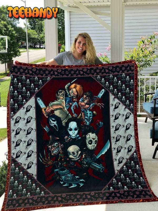 Horror Halloween 3D Customized Quilt Blanket