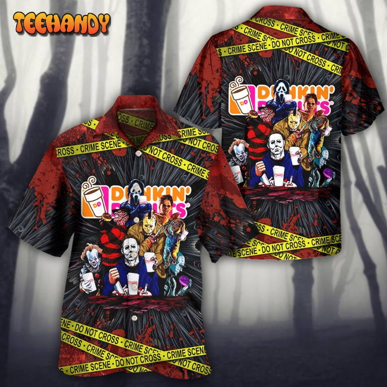 Horror Movie Characters Funny Hawaiian Shirt