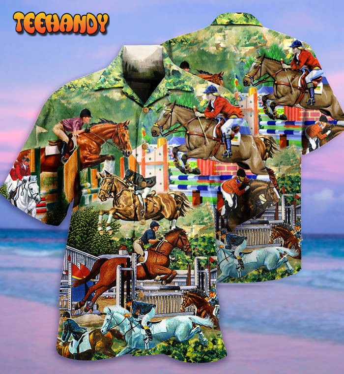 Horse And Human Funny Hawaiian Shirt