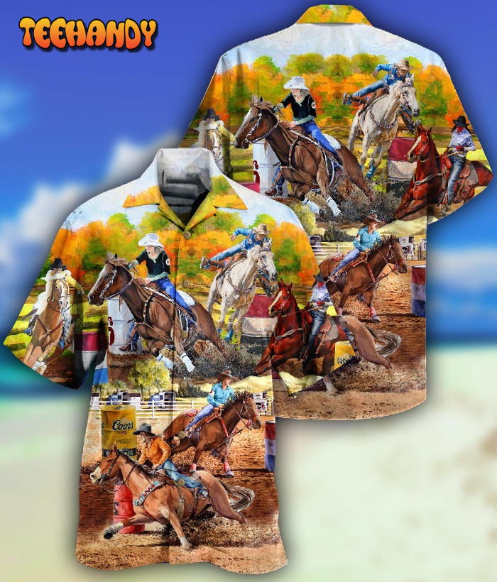 Horse Barrel Racing Ride It Like You Stole It Hawaiian Shirt