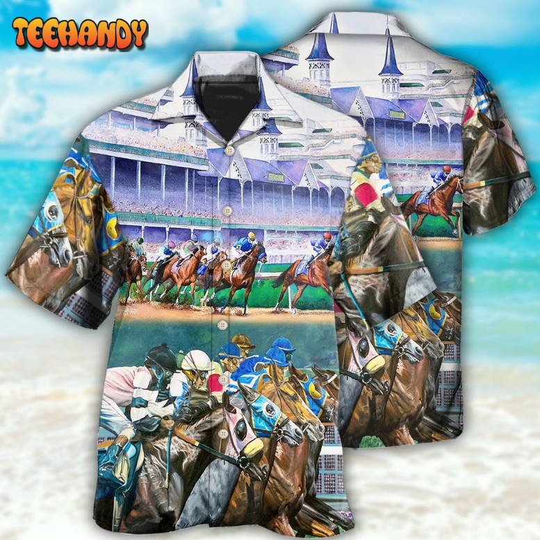 Horse Racing We Love Amazing Style Hawaiian Shirt