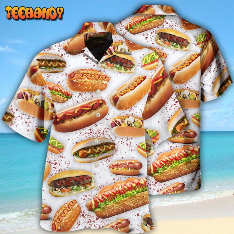 Hot Dog Basic Style Hawaiian Shirt