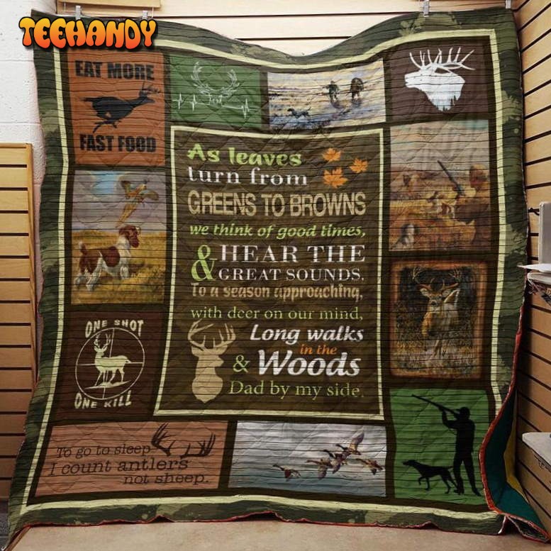 Hunting Eat More Fast Food 3D Customized Quilt Blanket