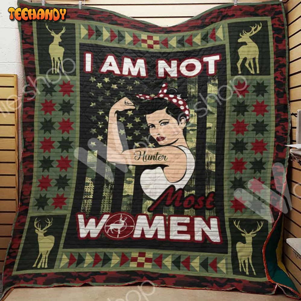 Hunting Girl 3D Customized Quilt Blanket