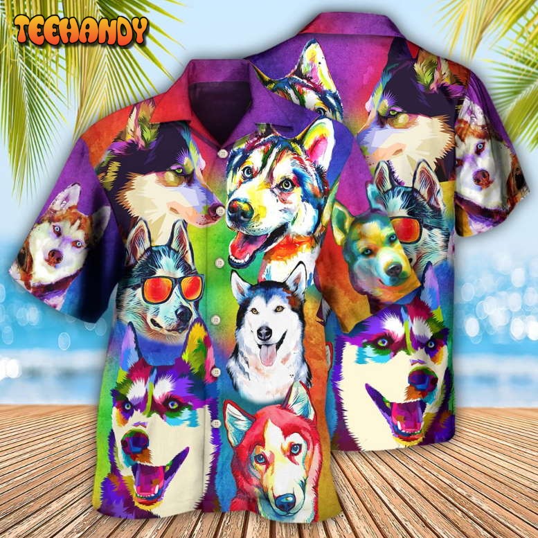 Husky Dog So Cool Hawaiian Shirt