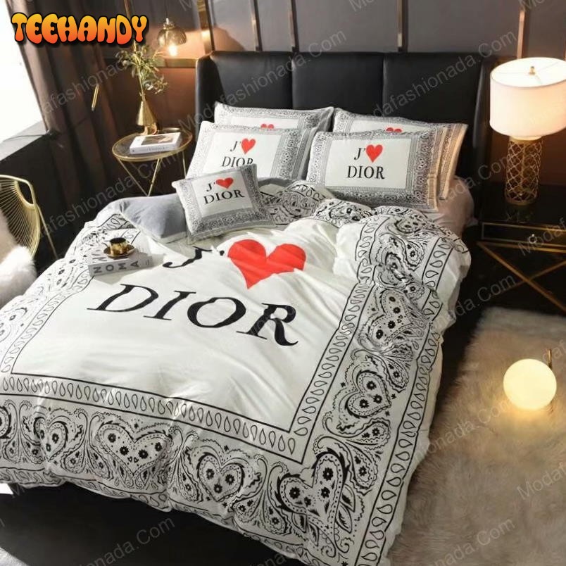 I Love Christian Dior Logo Brands 10 Bedding Sets