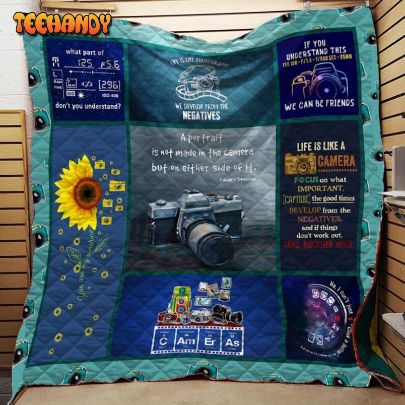 I Love Photography, Love Camera 3D Customized Quilt Blanket