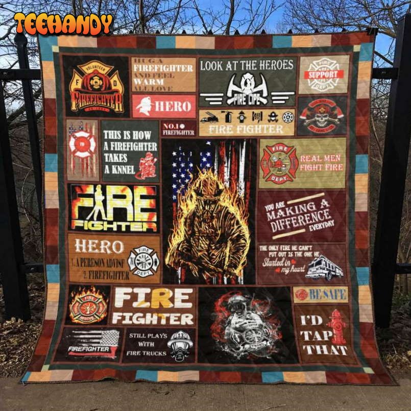 Irefighter 3D Customized Quilt Blanket