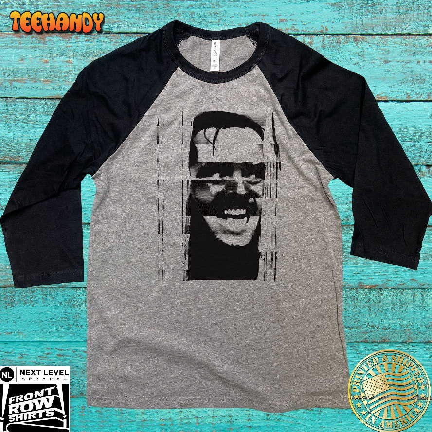 Jack Nicholson The Shining Here’s Johnny Raglan T-Shirt