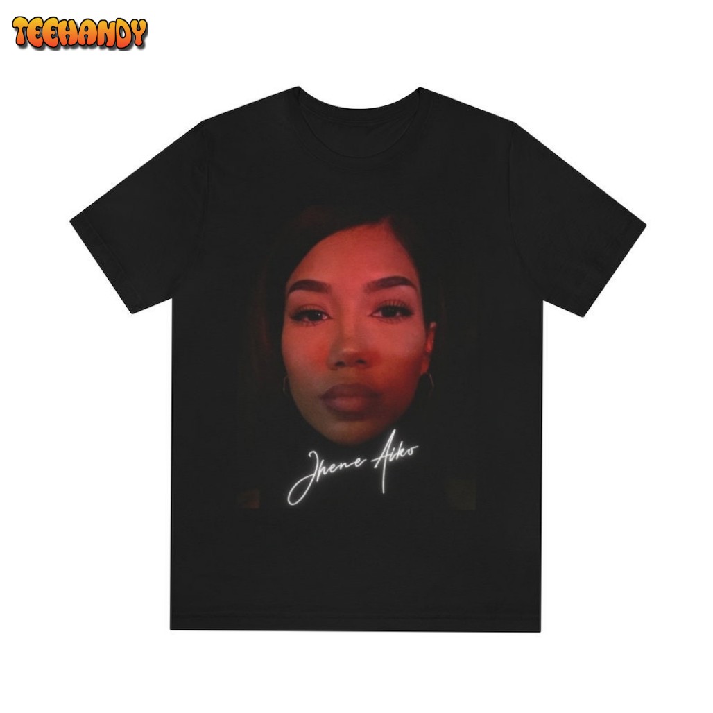 Jhene Aiko Photoshoot Vintage Shirt, Retro 90s Jhene Aiko New Bootleg Black T-Shirt