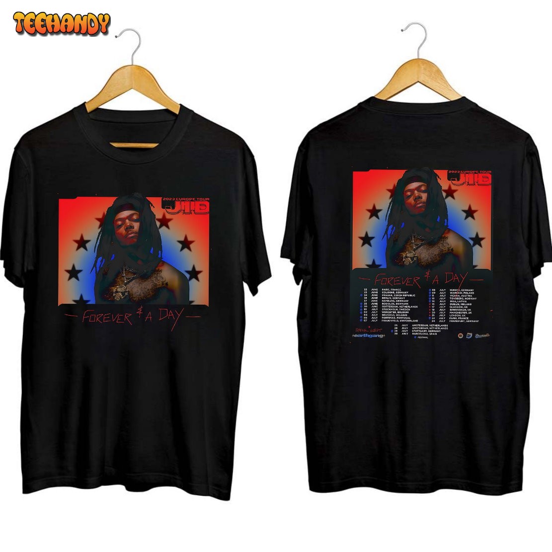 JID 2023 Europe Tour Shirt, Jid 2023 Tour Shirt For Fan