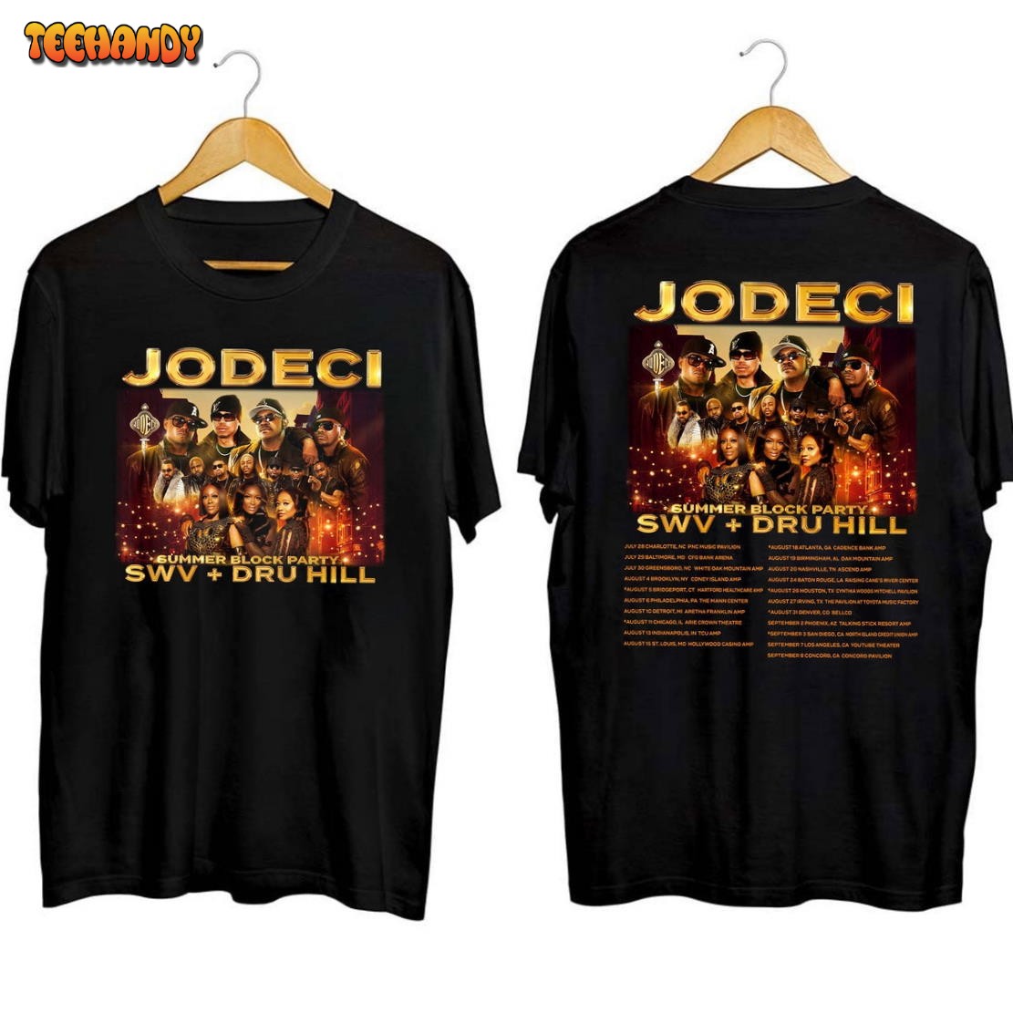 Jodeci Summer Block Party Tour 2023 Shirt, Jodeci Band Fan Shirt