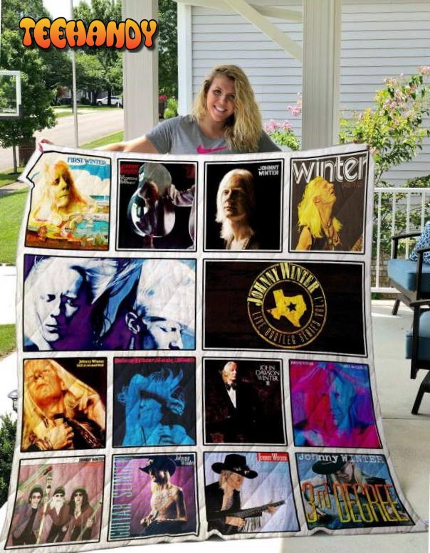 Johnny Winter 3D Customized Quilt Blanket