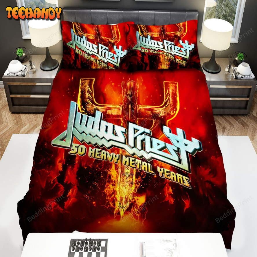 Judas Priest 50 Heavy Metal Years Duvet Cover Bedding Sets