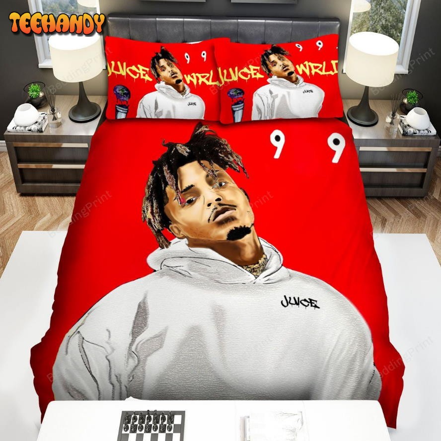 Juice Wrld Digital Portrait Illustration Duvet Cover Bedding Sets